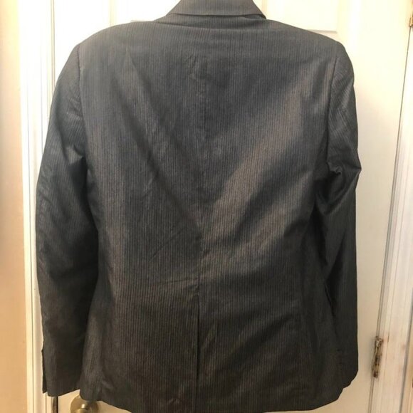 Twenty One Men's Charcoal Gray Large Career Work Single 2 Button Blazer NWT - Picture 5 of 8